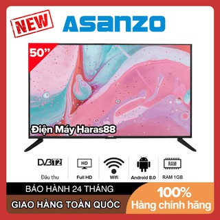 Smart Tivi Asanzo 50 inch Full HD 50AS800N Android 8.0, Tích hợp Wifi, DVB-T2, Tivi Giá Rẻ