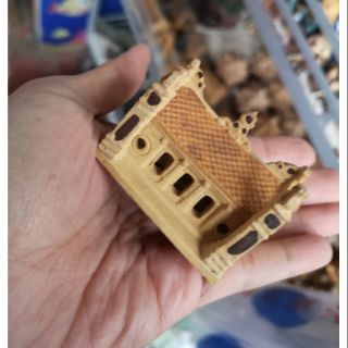 Đình làng gốm sứ - trang trí bể cá