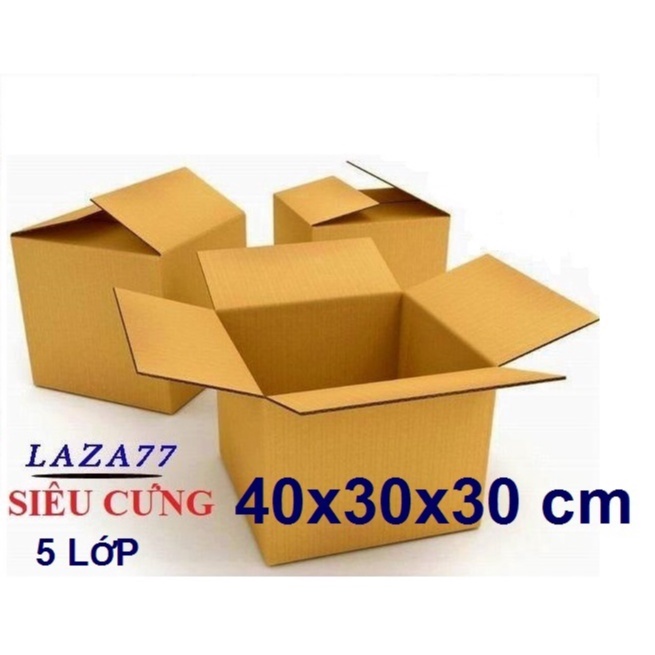 Thùng carton 5 lớp siêu cứng 40x30x30 CM Hộp carton