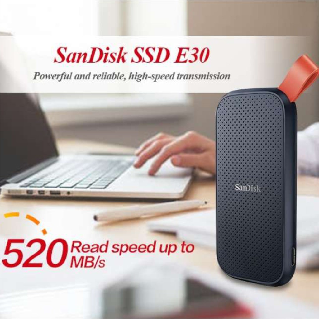 Ổ Cứng SSD Di Động SanDisk Portable 2TB - SDSSDE30-2T00-G25 - Hàng Phân Phối Chính Hãng