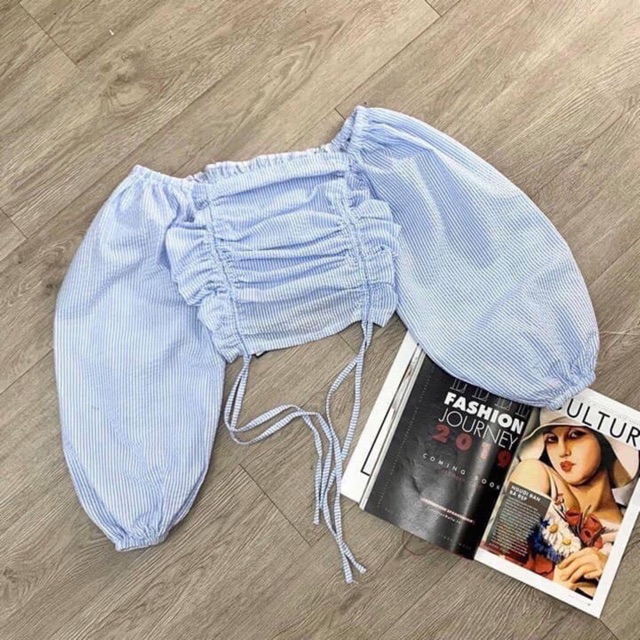 🌸 Áo Croptop rút nhún 2 bên | BigBuy360 - bigbuy360.vn