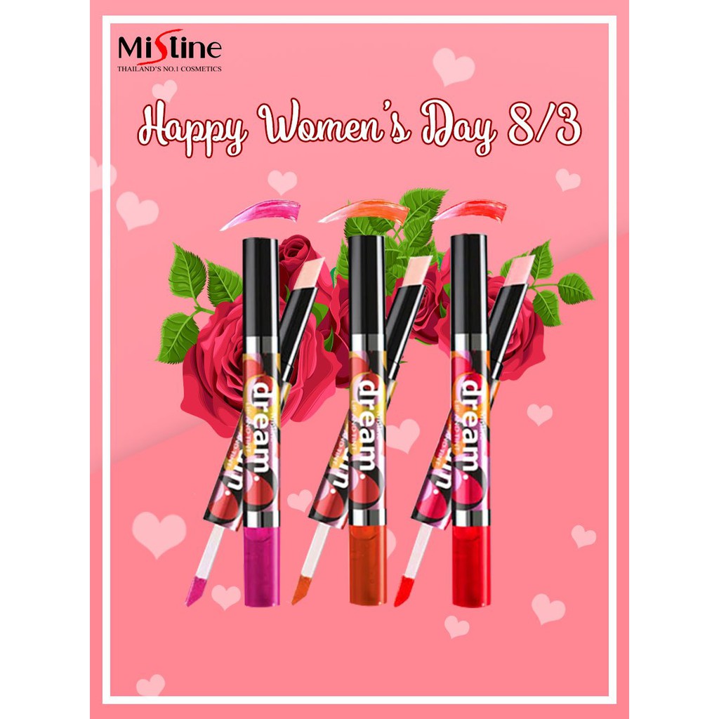 Son Môi MISTINE SON 2 IN 1 MISTINE DREAM LIP & TINT