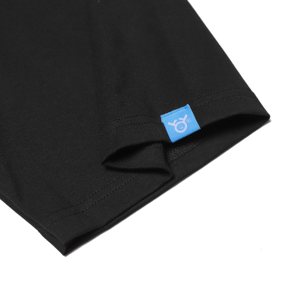 Áo thun tay lỡ OHYEAH phông Unisex nam nữ Premium Cotton oversize form rộng BONE - Đen