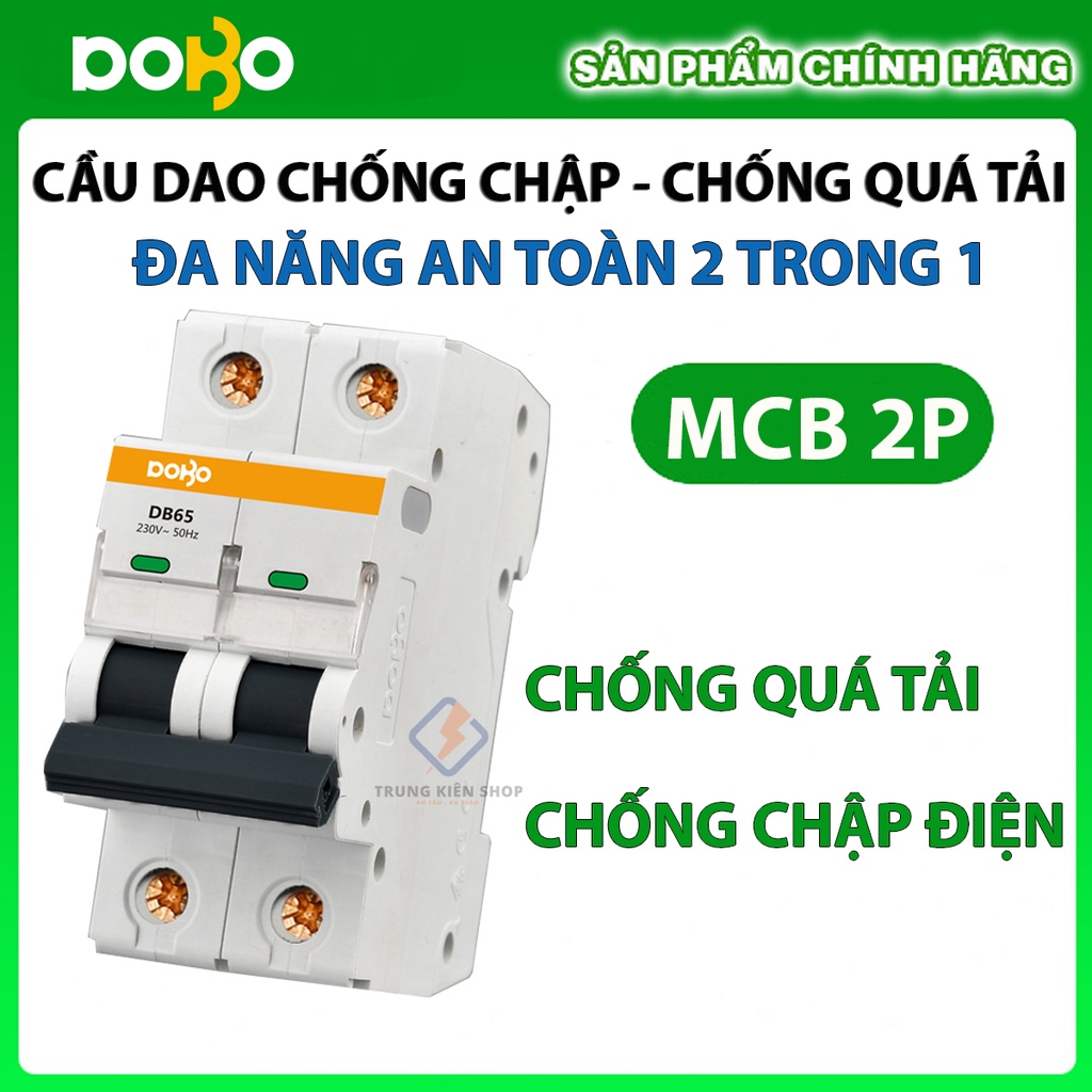 Cầu Dao Tự Động DOBO KOREA MCB 2P 6kA Loại Tốt CHỐNG CHẬP