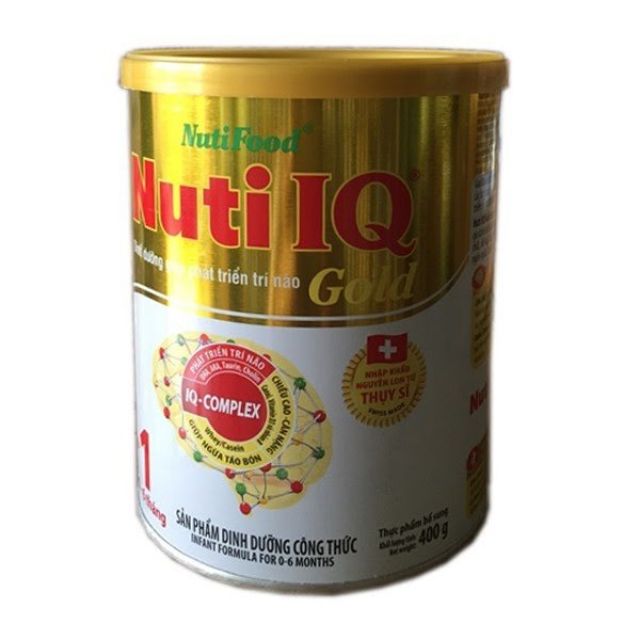 Nuti IQ Gold Step 1, 400g, 0-6 Tháng