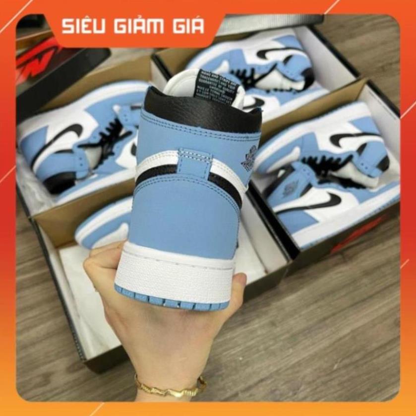 Giày Jordan 1 High University Blue [QUÀ TẶNG] Giày Thể Thao Air Jordan Xanh Móc Đen, Giày JD1 Cổ Cao Cao Nam Nữ Hot 2021 | BigBuy360 - bigbuy360.vn