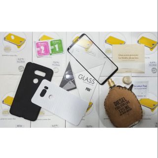 Combo lg v30 : 1 ốp lưng,1 cường lực full, 1 cường lực cam ,1 dán carbon