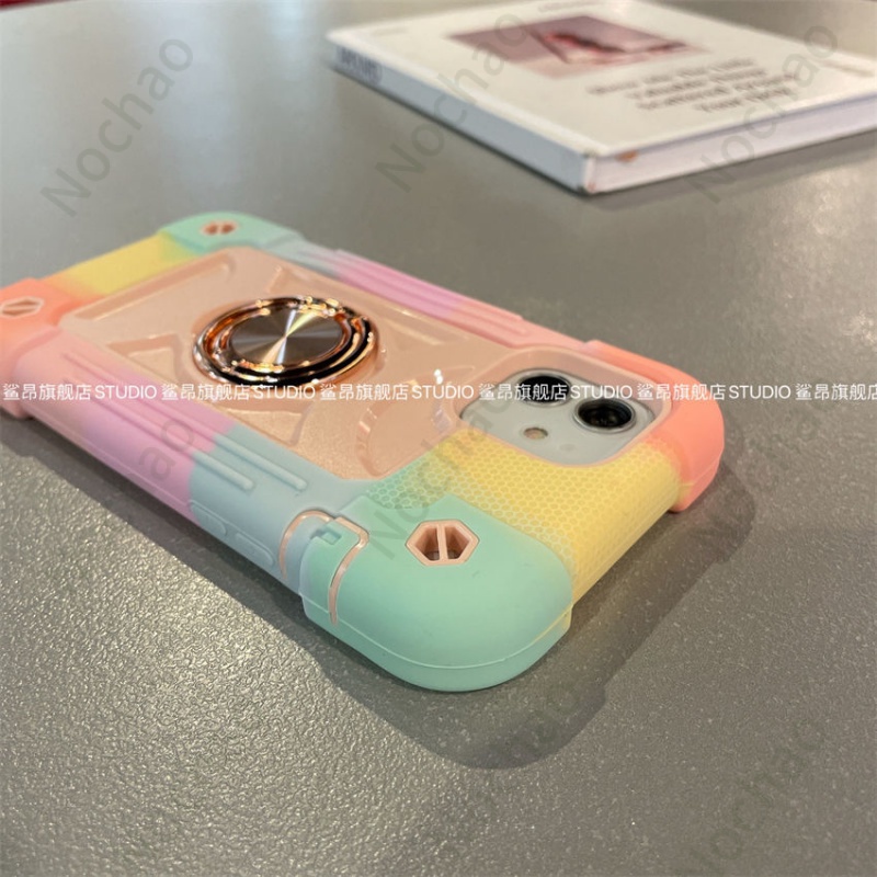 Ốp Điện Thoại Silicon Màu Cầu Vồng Phù Hợp Cho iPhone14 12 11Promax X / XR 78p 14 pro max