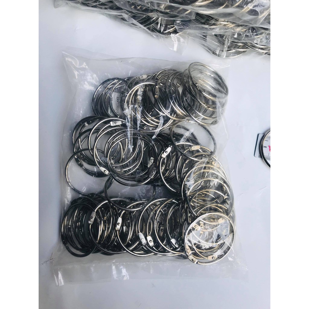 100 khoen tròn các loại dùng treo màng cửa xâu flashcard