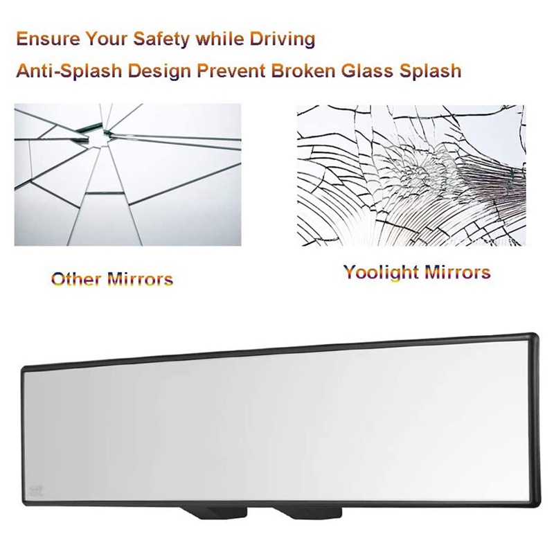 Gương Chiếu Hậu Góc Rộng 12Inch Thông Dụng Kẹp Cho Xe Hơi