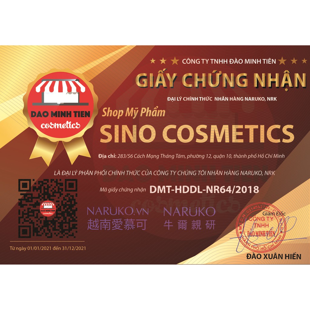 Kem chống nắng Naruko SPF50