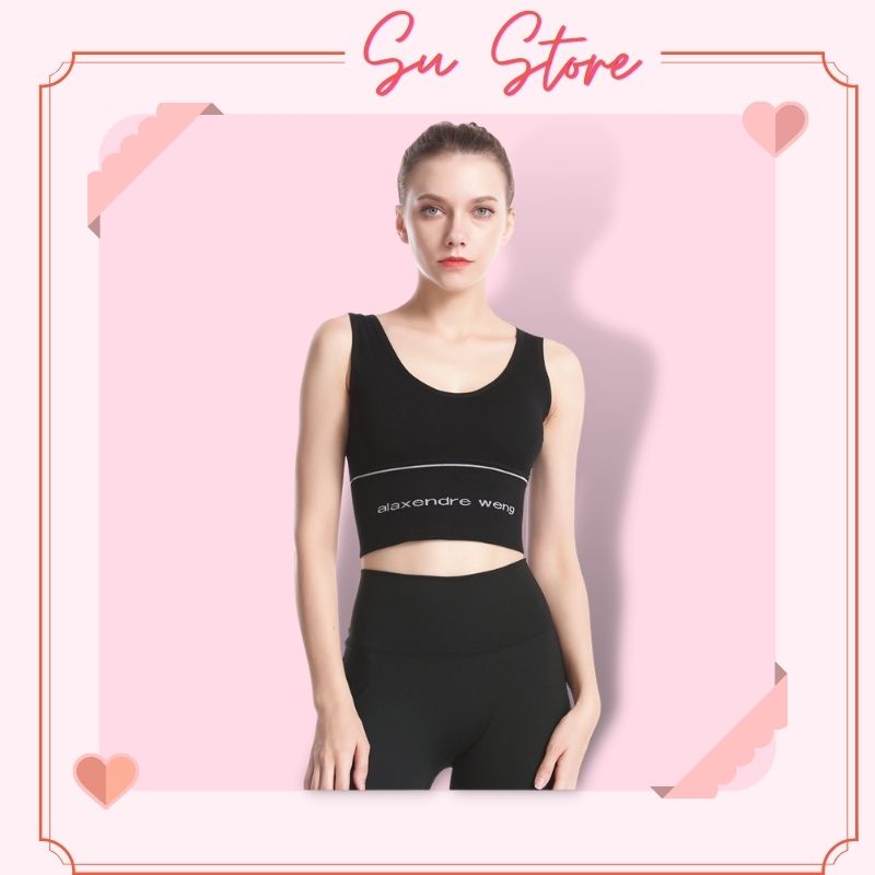 Áo Bra Tập Gym Yoga, Áo Croptop Khoét Lưng [Có Mút Ngực Có Thể Tháo Rời] - 108