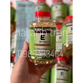 Viên uống Vitamin e Kirkland 400iu 500v