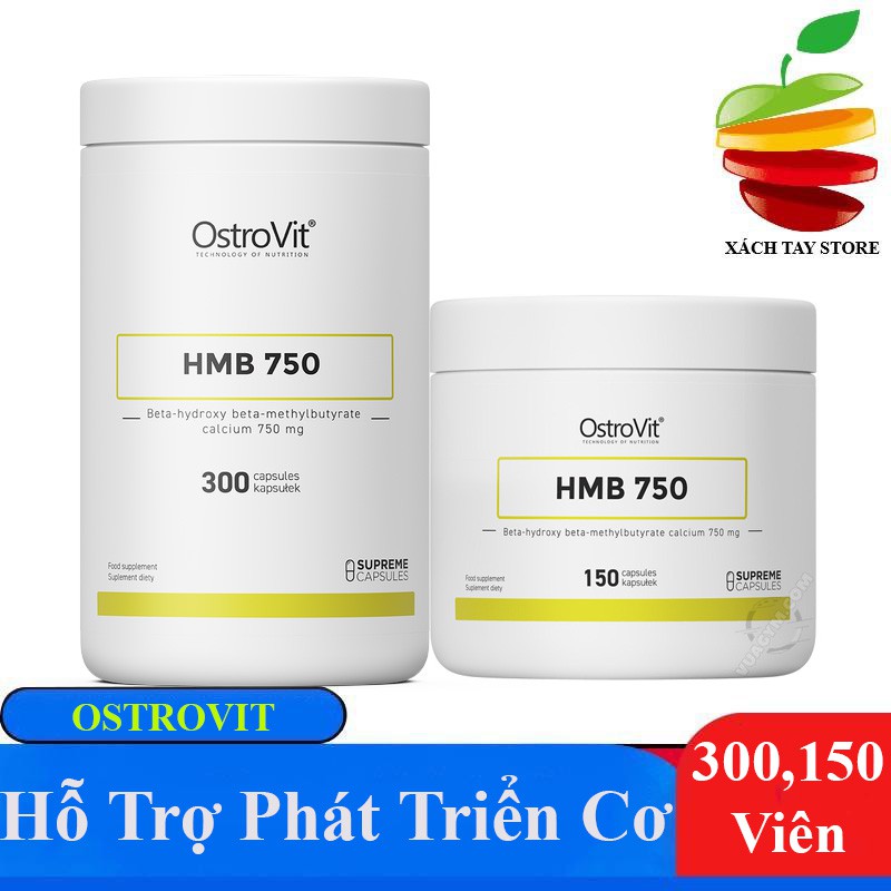 HMB OSTROVIT 150 - 300 Viên - Chống Dị Hoá Cơ, Phát Triển Cơ