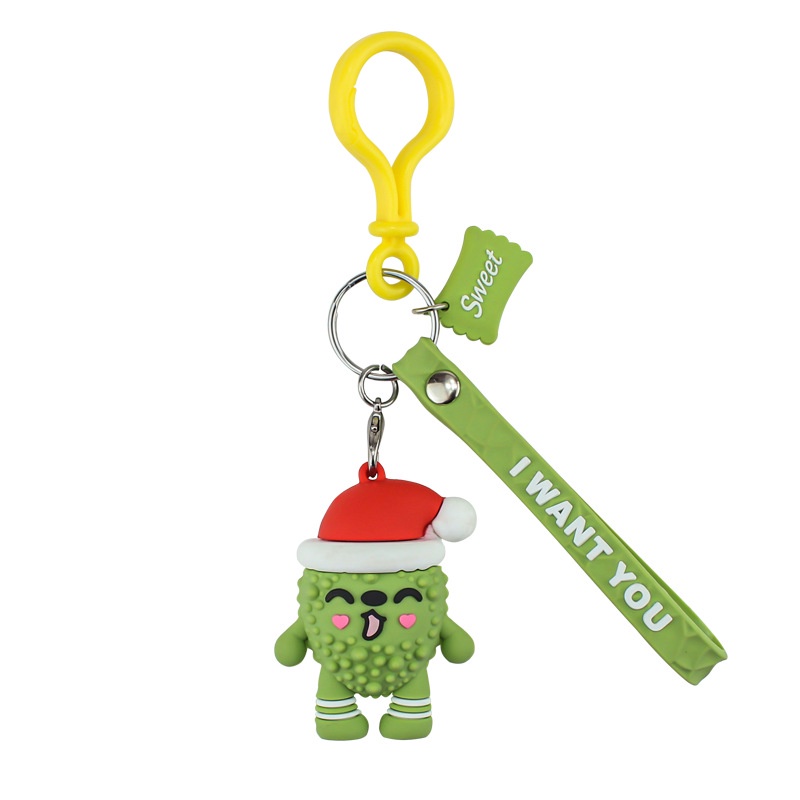 Móc Khóa Hình Trái Sầu Riêng Bằng silicone Dễ Thương