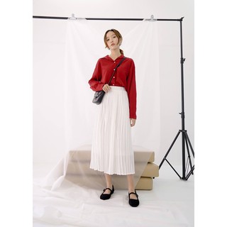 JANET STUDIO • Chân váy xếp ly dài