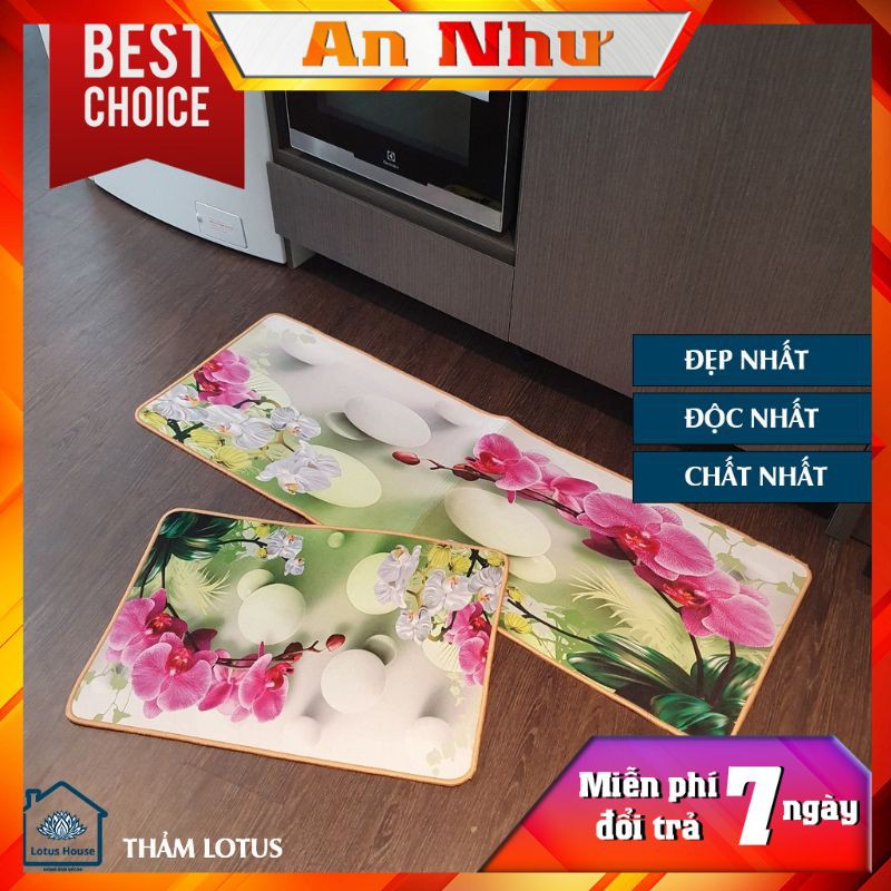 Thảm nhà bếp 💖Gia Long💖 thảm nỉ bếp 3D