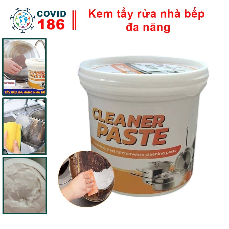 [Kem Tẩy Kim Loại X2000] Kem tẩy đồ dùng gia đình đa năng Cleaner Paste, Kem tẩy xoong nồi sạch bóng mọi vết bẩn gỉ sét