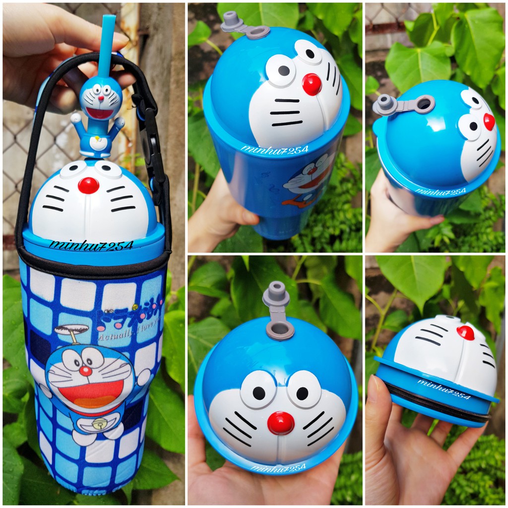 [PHỤ KIỆN] NẮP DORAEMON HÌNH CẦU CHO LY GIỮ NHIỆT 900ML