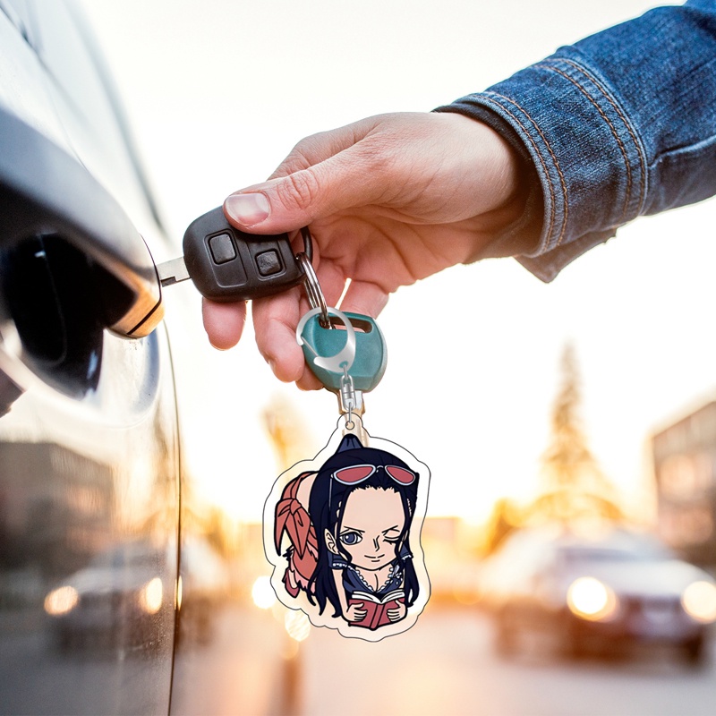 Attract Móc Khóa Acrylic Hai Mặt Hình Nhân Vật Anime ONE PIECE Peripheral Hai Mặt Làm Quà Tặng