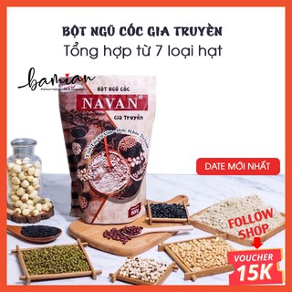 Bột ngũ cốc dinh dưỡng NAVAN Lợi sữa, giảm cân tăng cân đẹp da ngủ ngon tăng cường sức khỏe