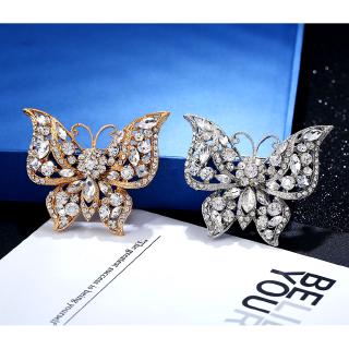 Trâm cài áo hình bướm đính đá thời trang