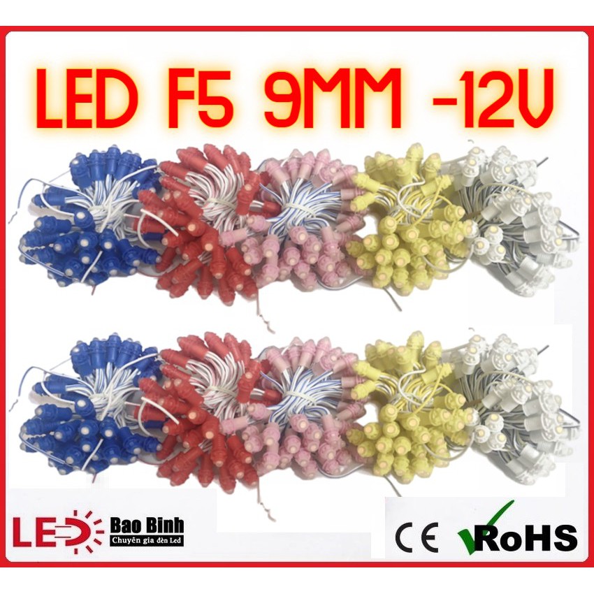 Dây Led Đúc F5 9mm 12v