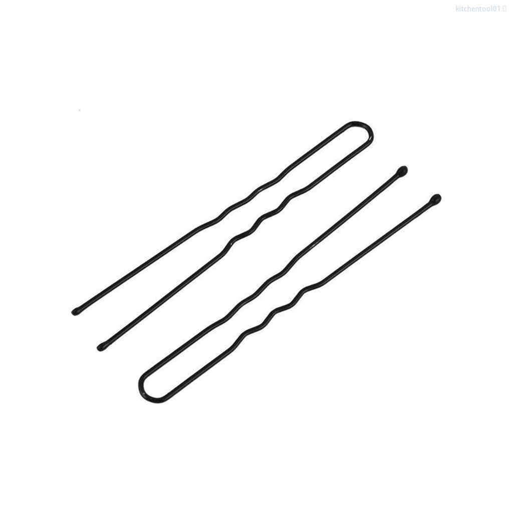 Set 30 kẹp tóc kim loại hình chữ U màu đen DIY