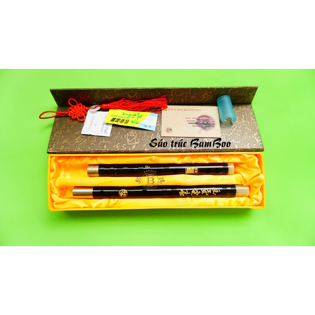 Sáo trúc Bamboo dizi Gỗ mun khớp kép DG1000