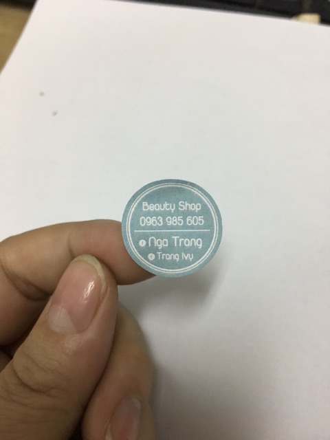 Combo 200 sticker tròn in theo yêu cầu
