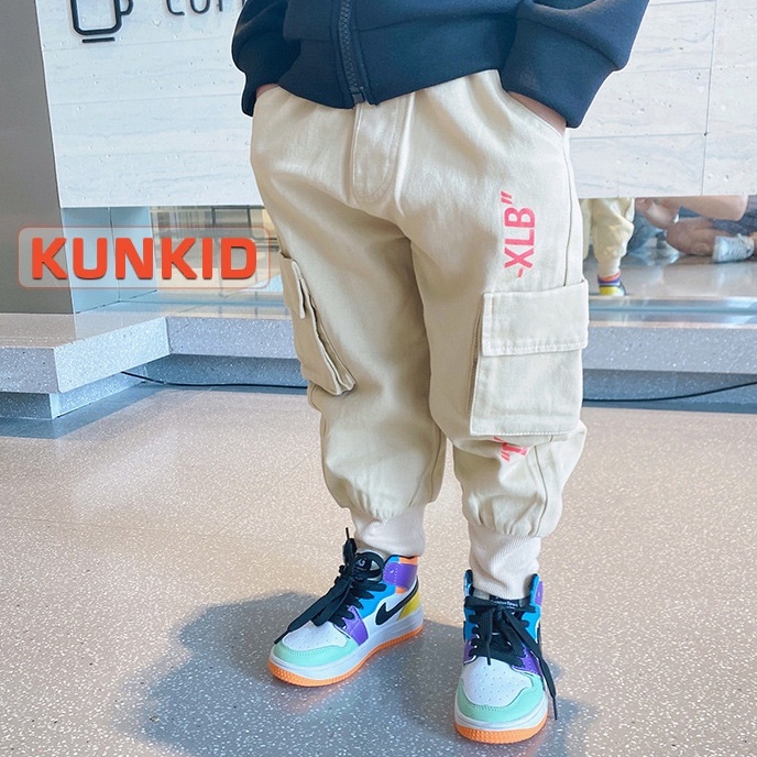 (MỚI) Quần kaki túi hộp Quảng Châu cho bé Quần trẻ em Kunkid