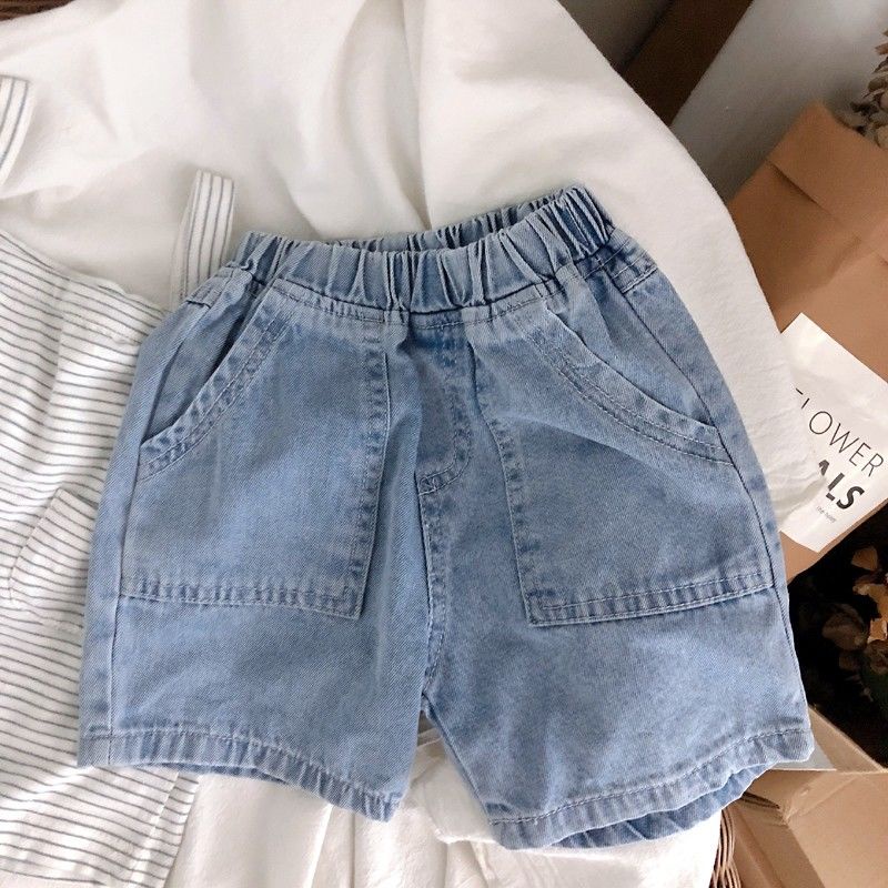 [Babycat] Hàng Có Sẵn Quần Short Denim Mỏng Mềm Mại Co Giãn Phong Cách Nhật Bản Hàn Quốc Mùa Hè Màu Xanh Đậm Phong Cách Phương Tây