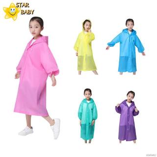 Kids EVA Lovely Reusable Outwear Rain Coat Rain Poncho Jacket Portable Kids Children Raincoat