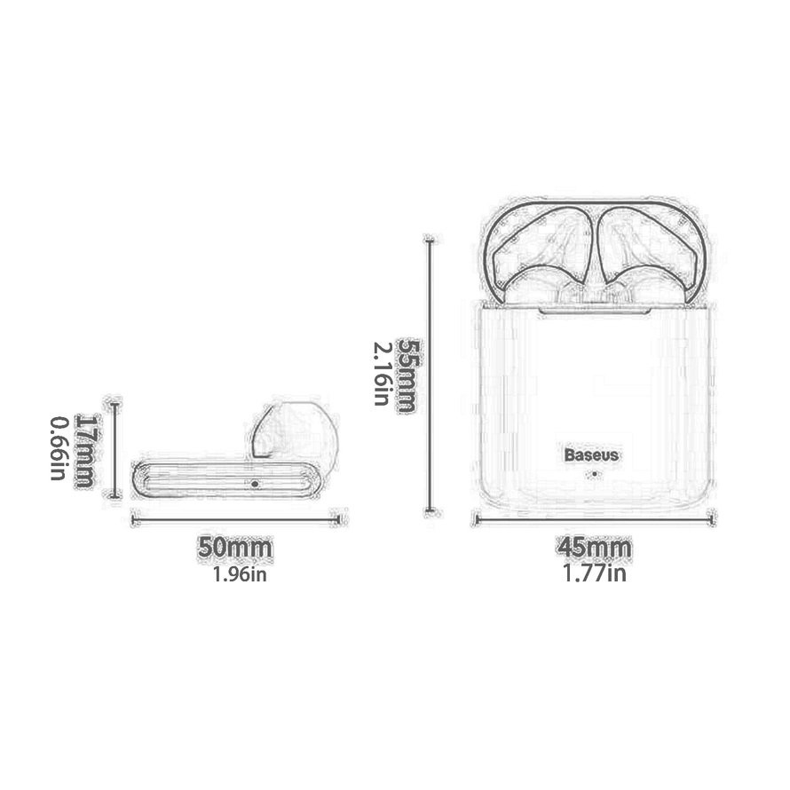 Tai Nghe Nhét Tai Không Dây N119 W09 Chất Lượng Cao Kèm Phụ Kiện