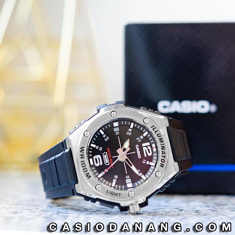 Đồng hồ nam dây nhựa Casio Standard chính hãng Anh Khuê MWA-100H-1AVDF (50mm)