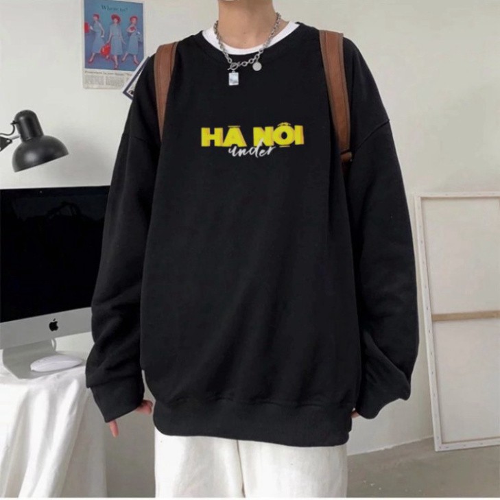 Áo Hoodie chất NỈ  under Hà Nội, ÁO phom Rộng chất áo Cotton  mềm mại -In Hình Local Brand HN1 | BigBuy360 - bigbuy360.vn