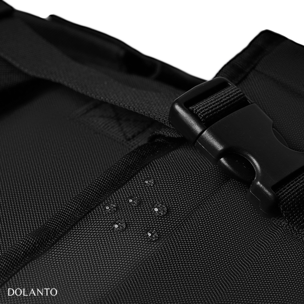 Balo Đi Học ULZZANG Chống Nước Cao Cấp Thời Trang Rẻ Đẹp Nhẹ Vải Canvas Đen Đựng Laptop Đi Chơi Du Lịch Nam Nữ DOLANTO