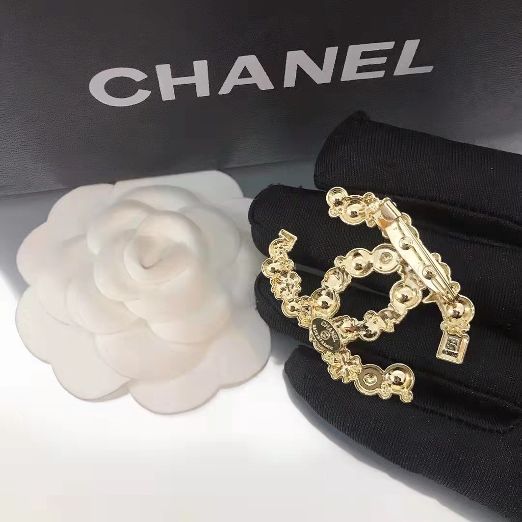 Trâm Cài Áo Hình Chữ C Đính Ngọc Trai Sang Trọng