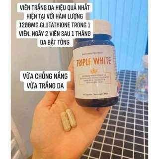 Viên uống trắng da chống nắng Triple White