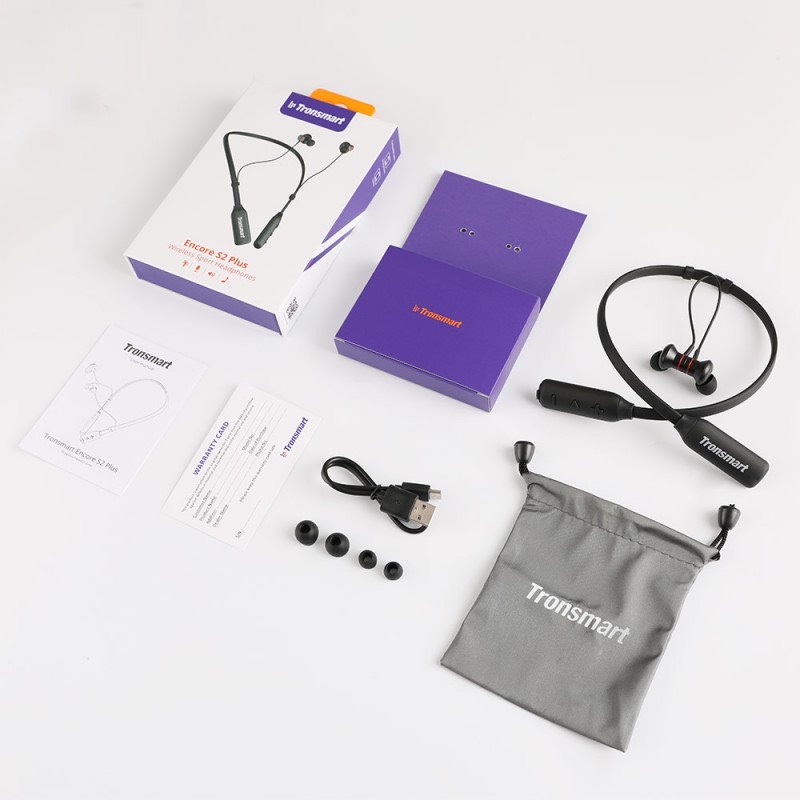 Tai nghe Bluetooth Tronsmart Encore S2 Plus Chống nước IPX5 Khử tiếng ồn - Hàng chính hãng