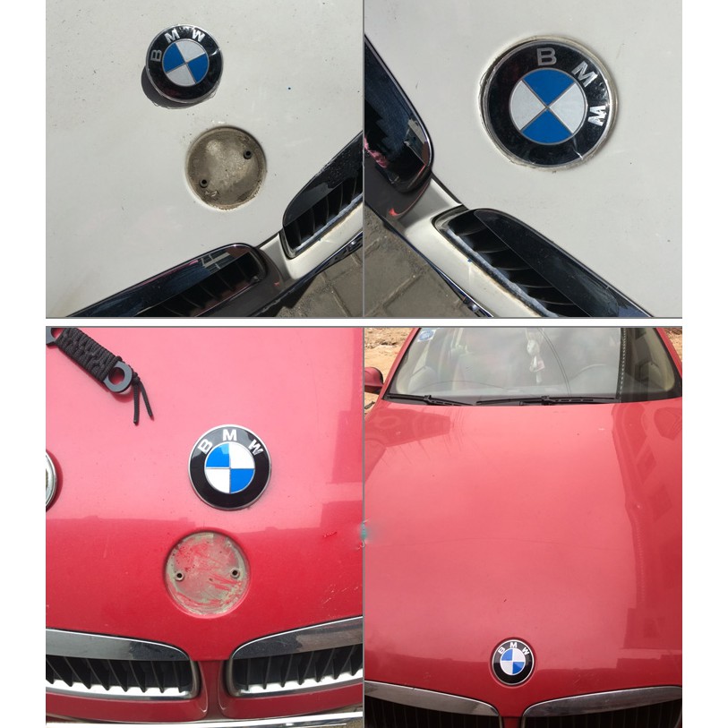 Logo biểu tượng huy hiệu gắn trước xe ô tô BMW cao cấp: Đường kính 82mm