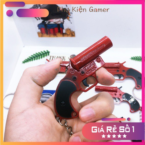 [To] Móc khóa sung Thính PUBG - Flare Gun kim loại cao cấp (Game Pubg)