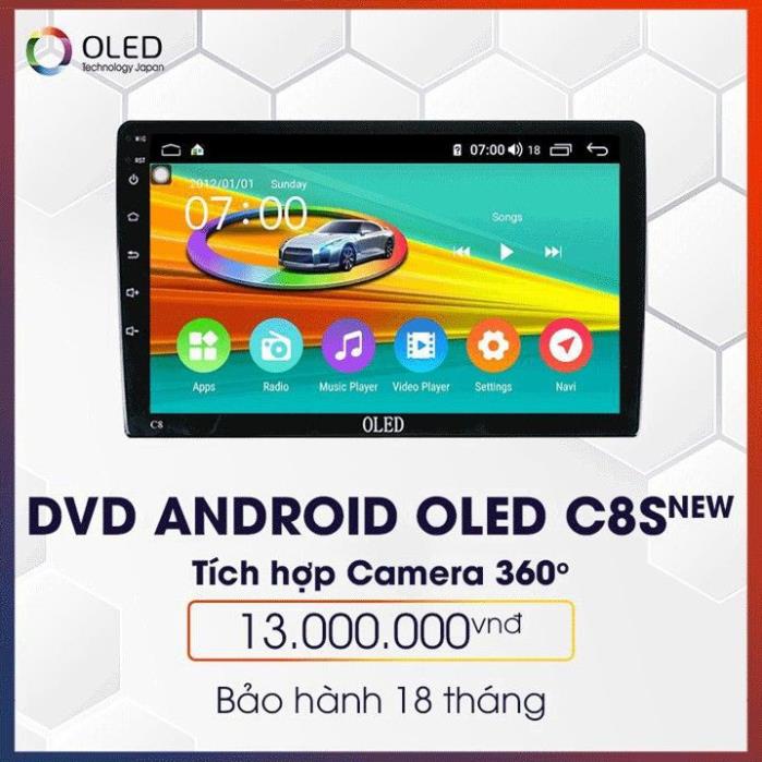 Màn hình DVD Android tích hợp camera 360 Oled C8s new cho xe Suzuki – “Bước ngoặt” công nghệ 5G, màn hình Qled