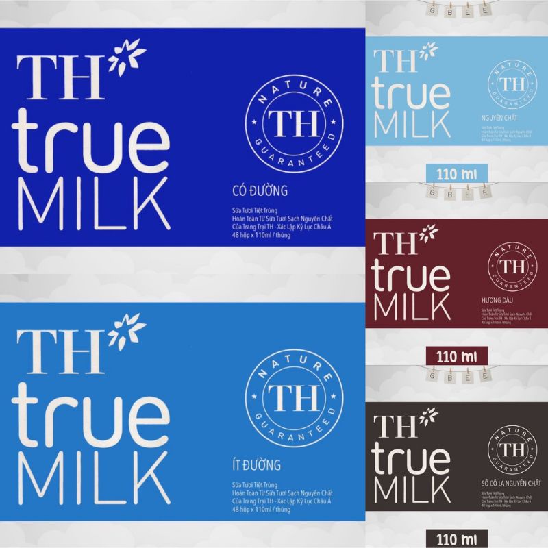 Sữa TH Trure Milk -Thùng 48 hộp 110ml