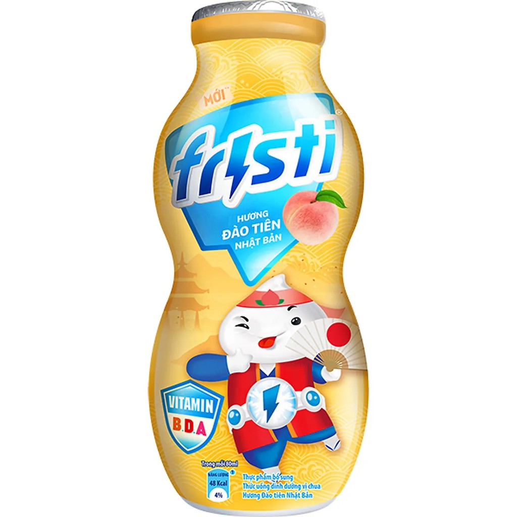 Thùng sữa chua uống Fristi hương đào 48x80ml