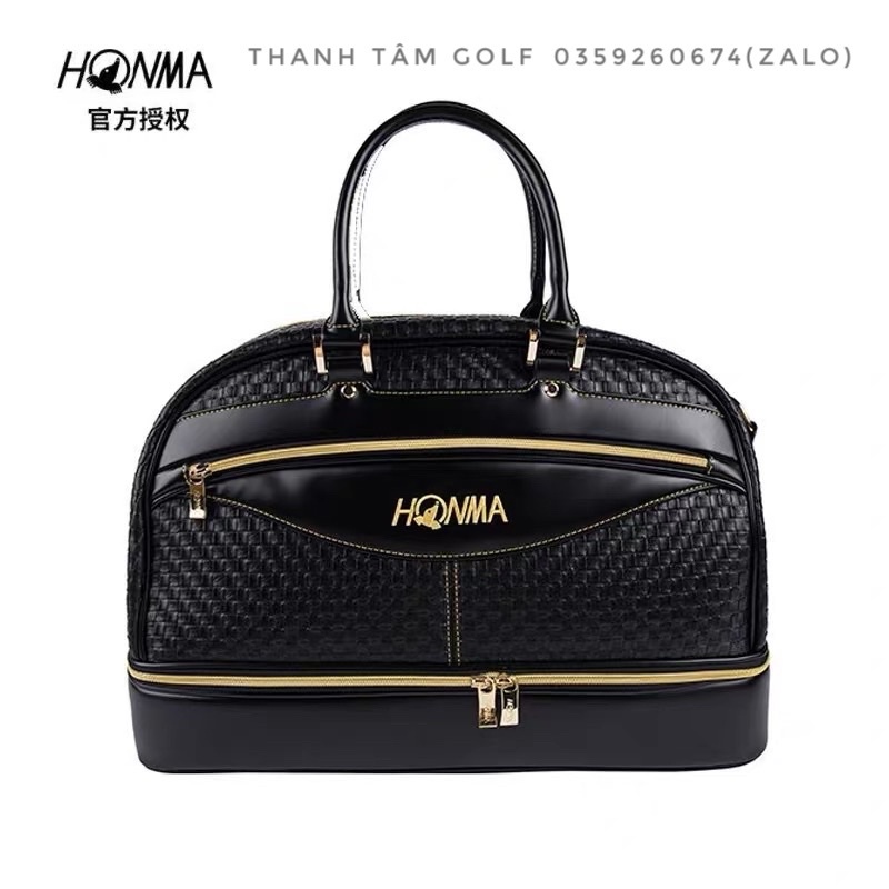 Túi đựng đồ golf Honma da kết có ngăn đựng giày riêng biệt