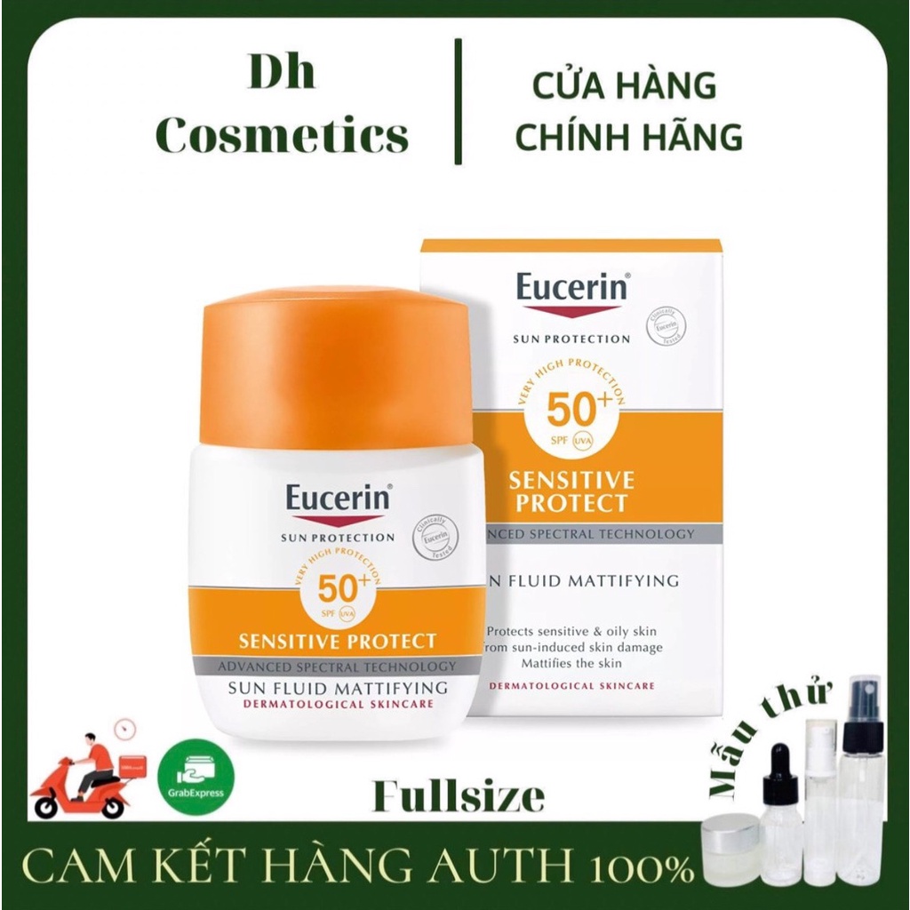 Kem chống nắng Eucerin sensitive Sun Fluid Mattifying Face SPF50+ 50ml