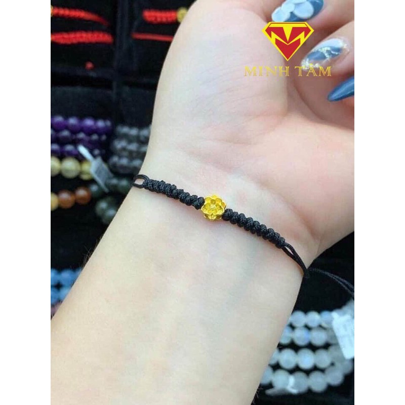 Charm sen #vàng 24 kara mini Charm sen mini 24k -Minh Tâm jewelry