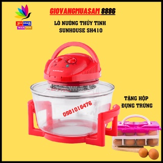 Lò nướng thủy tinh 12 lít SUNHOUSE SH416 - HÀNG MỚI 100% - TẶNG HỘP ĐỰNG TRỨNG