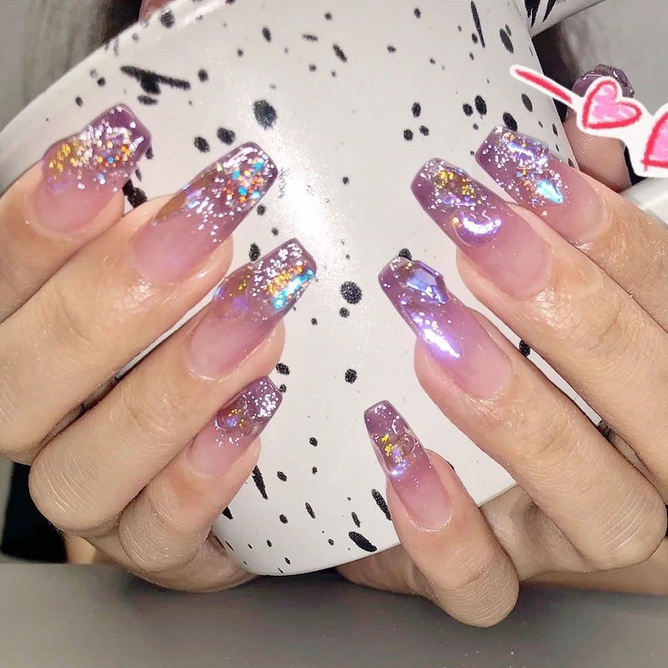 Bộ Móng Tay Giả Đính Đá 3D Y2k Thời Trang Cho Nữ